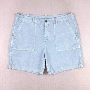 Outerknown Seventy Seven Corduroy Shorts Mens 40 Blue Retro Surf Organic Cotton
